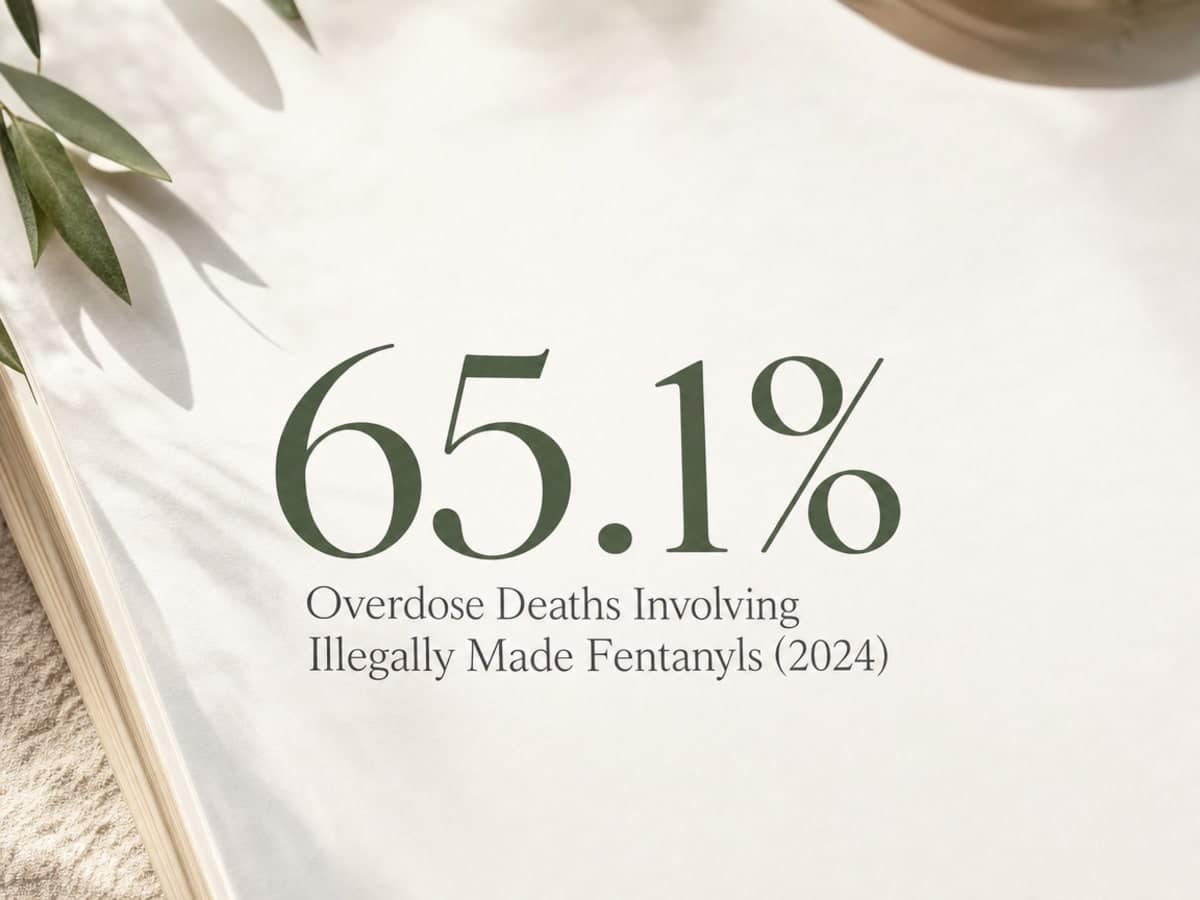 Infographic showing Overdose Deaths Involving Illegally Made Fentanyls (2024)