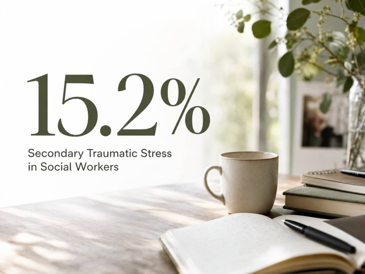 Infographic showing Secondary Traumatic Stress in Social Workers